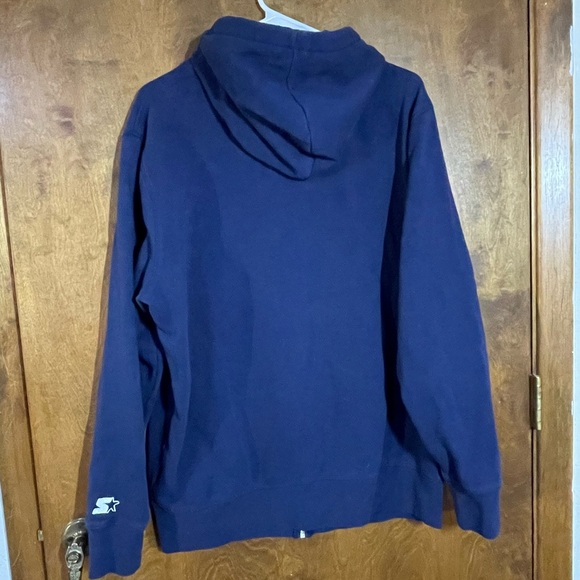 Denver Broncos Football Starter Black Label Blue orange Full Zip Hoodie men’s XL - Picture 6 of 8